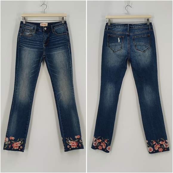 DRIFTWOOD Denim - Driftwood | "Colette" embroidered jeans
